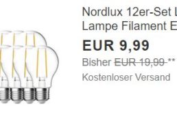 Ebay: 12er-Pack LED-Birnen mit für 9,99 Euro