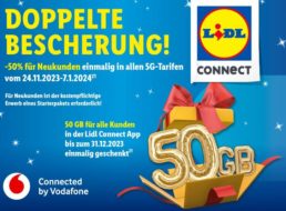 Gratis: 50 GByte Datenvolumen bei “Lidl Connect” geschenkt