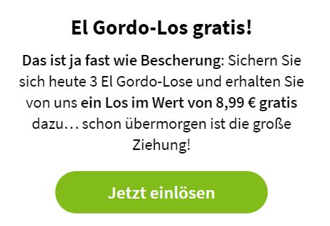 El Gordo 2023: Drei Lose zum Preis von zweien