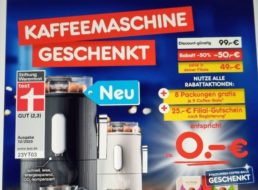 Netto: “CoffeeB Kaffeemaschine Globe” mit Gutschein über 25 Euro für 49 Euro