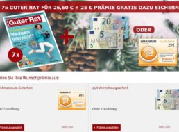 Guter Rat: 7 Ausgaben für 26,60 Euro mit Gutschein über 25 Euro