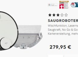 Medion: Gut getesteter Saugroboter X40 SW für 279,95 Euro