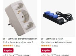 Amazon: Elektro-Artikel von “AS Schwabe” mit Rabatt