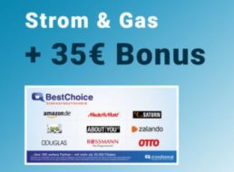 Gratis: Gutschein über 35 Euro zum Stromvertrag / Gasvertrag