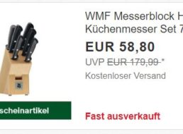 Ebay: WMF-Messerblock für 49,98 Euro frei Haus