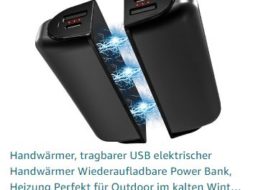 Amazon: Elektrischer Handwärmer mit Powerbank-Funktion für 14,39 Euro