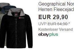 Geographical Norway: Fleecejacken für 29,90 Euro frei Haus via Ebay