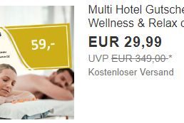 Ebay: Hotelgutschein für 3 Nächte zum Preis von 29,99 Euro