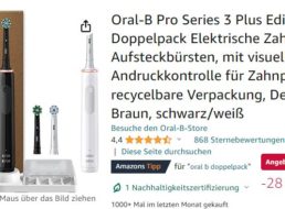 Amazon: Oral-B-Zahnbürste im Doppelpack für 70,99 Euro