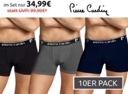 Pierre Cardin: Boxershorts im Zehnerpack für 34,99 Euro