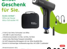 Gratis: Akkuschrauber “Wiha 44622” zur Bestellung geschenkt