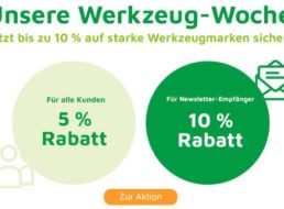 Völkner: Werkzeug-Woche mit 5-10 Prozent Rabatt