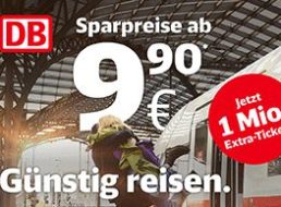 Bahn: Supersparpreis-Tickets ab 9,90 Euro