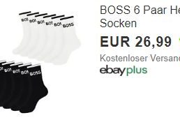 Boss: Socken im 6er-Pack für 26,99 Euro