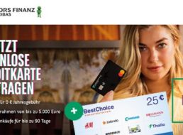 Gratis: 100 Euro Bonus zur Consors Finanz Mastercard