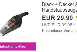 Ebay: Handstaubsauger “Black & Decker NVC115BJL” für 26,99 Euro