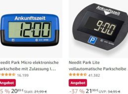 Needit: Elektronische Parkscheiben mit Zulassung ab 20,89 Euro