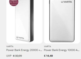 Otto: “Varta Power Bank Energy 20000” für 16,99 Euro