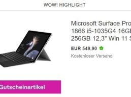 Ebay: Microsoft Surface Pro 7 als Rückläufer für 499,90 Euro frei Haus