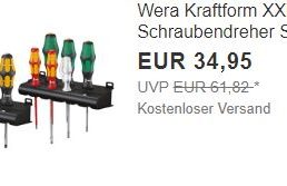 Ebay: Wera-Schraubendreherset zum Bestpreis von 34,95 Euro