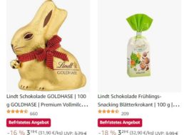 Amazon: Lindt-Goldhasen und Lindorkugeln mit Rabatt