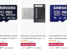 Samsung: USB-Sticks und Speicherkarten mit Rabatt