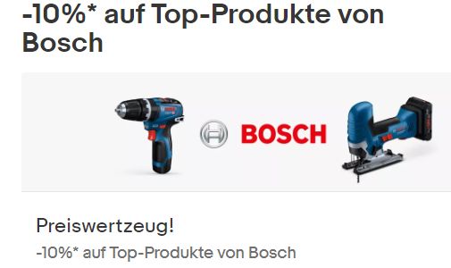 "Bosch Professional": 10 Prozent Rabatt via Ebay