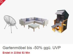 Ebay: Gartenmöbel mit bis zu 50 Prozent Rabatt