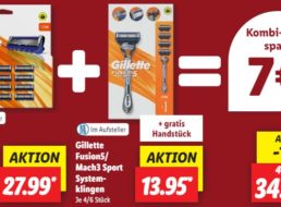 Lidl: Gilette-Rasierer im Kombipack sieben Euro günstiger