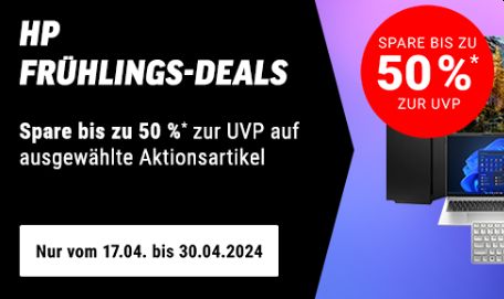 HP: Frühlingsdeals mit Notebooks und mehr bei NBB