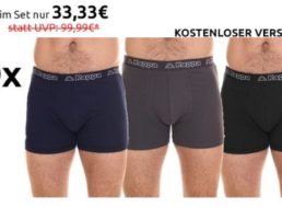 Kappa: Boxershorts im Zehnerpack für 33,33 Euro frei Haus