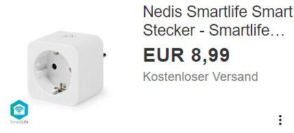 Ebay: Nedis Smart Plug für 8,99 Euro frei Haus