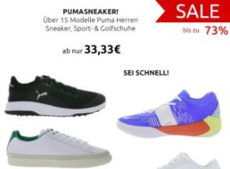 Puma: Sneaker ab 33,33 Euro frei Haus via Outlet46