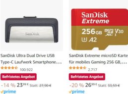 Amazon: Speicherprodukte von Sandisk und Western Digital mit Rabatt