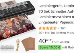 Amazon: A3-Laminiergerät zum Bestpreis von 25,49 Euro