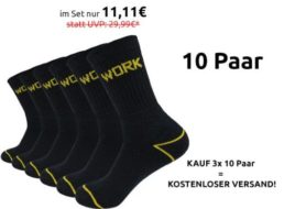 Outlet46: Arbeitssocken im Zehnerpack für 11,11 Euro