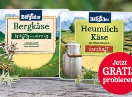 Gratis: Bergader-Käse via Cashback zum Nulltarif