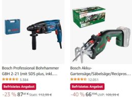 Amazon: Bosch-Sale mit Werkzeug und mehr