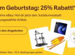 Ebay: 25 Prozent Rabatt zum 25. Ebay-Geburtstag