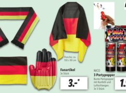 Lidl: Fußball-Fanartikel ab 99 Cent im Angebot