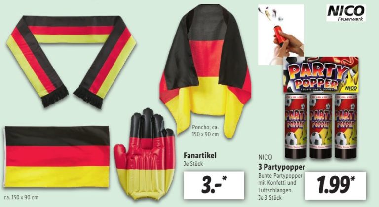 Lidl FußballFanartikel ab 99 Cent im Angebot Discountfan.de