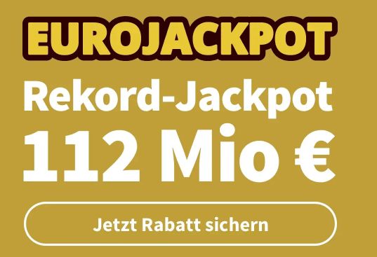 Euro-Jackpot: 112 Millionen zu gewinnen