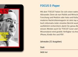 Focus: ePaper-Jahresabo mit automatischem Ende für 10 Euro