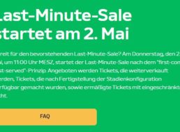 Fußball-EM: Last-Minute-Sale startet um elf Uhr