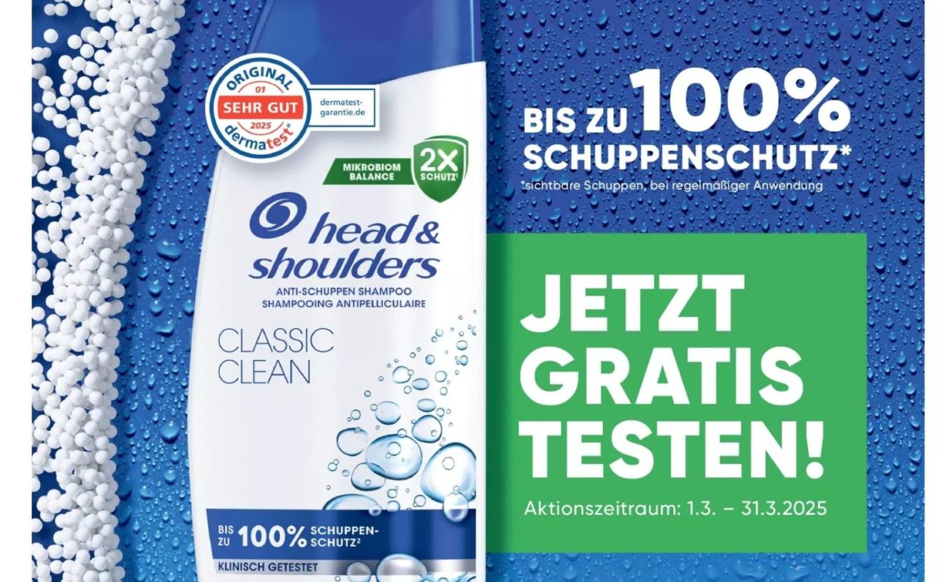 Gratis: "Head&Shoulders" via Cashback zum Nulltarif