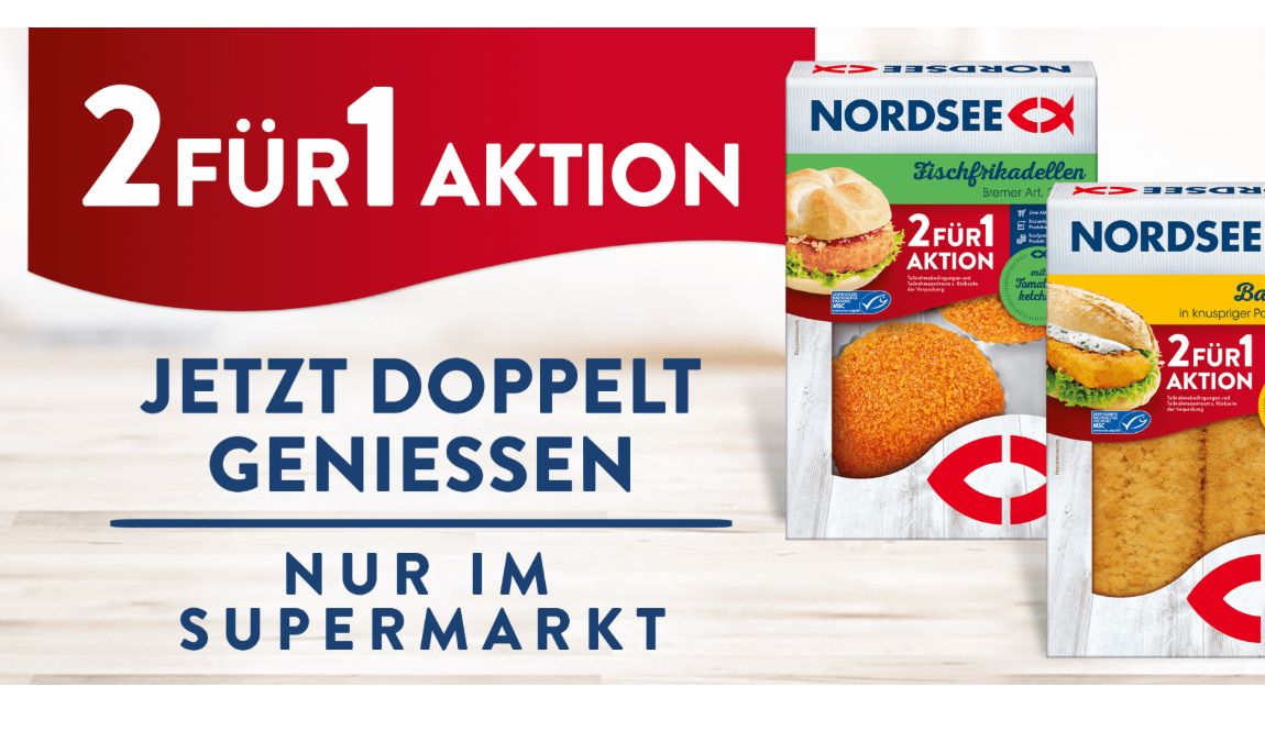 Nordsee: 2für1-Aktion mit Backfisch und mehr