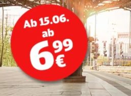 Bahn: Tickets ab 6,99 Euro für Reisen ab Mitte Juni