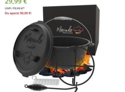 Outlet46: Marindo Feuer-Topf aus Gusseisen für 29,99 Euro