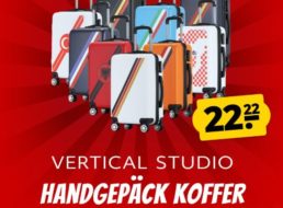 Sportspar: Handgepäckkoffer mit Schloss für 22,22 Euro