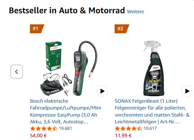 Bosch: Elektrische Fahrradpumpe für 54 Euro frei Haus